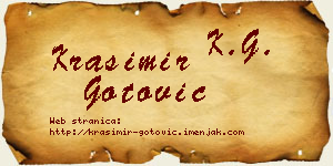 Krasimir Gotović vizit kartica